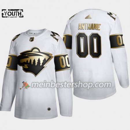 Minnesota Wild Custom Adidas 2019-2020 Golden Edition Weiß Trikot Authentic - Kinder